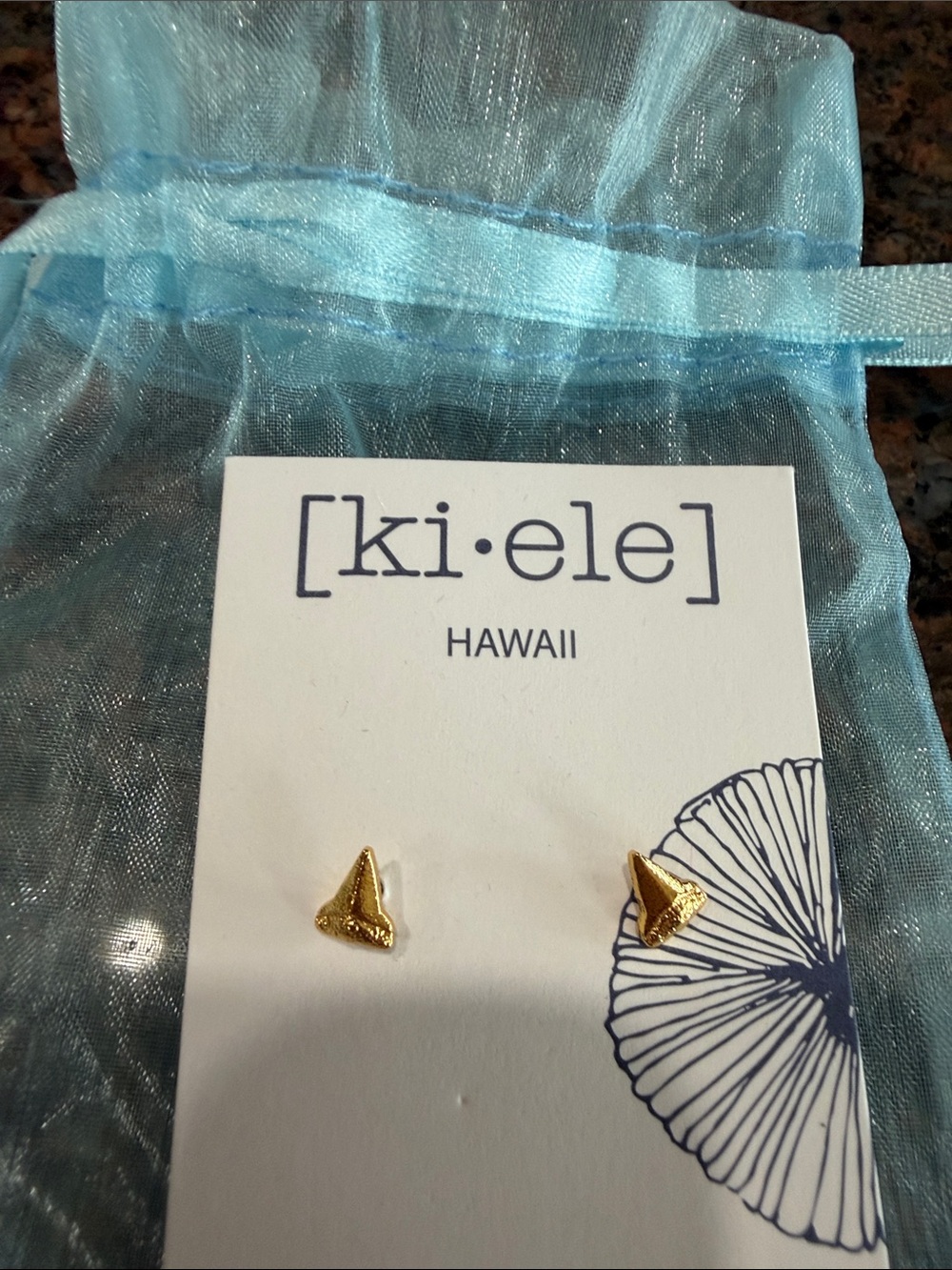 Gold Sailboat Stud Earrings